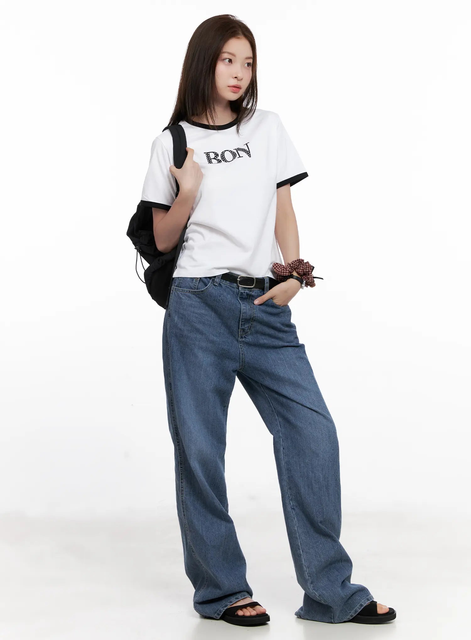 Casual Contrast Graphic Tee CL524