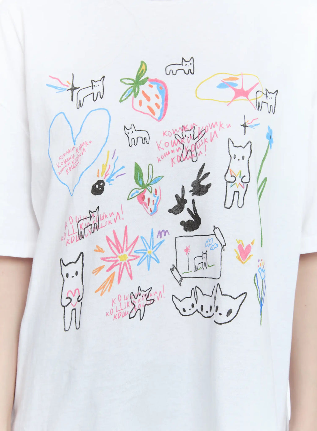 Kitty Doodle Graphic Tee CG511