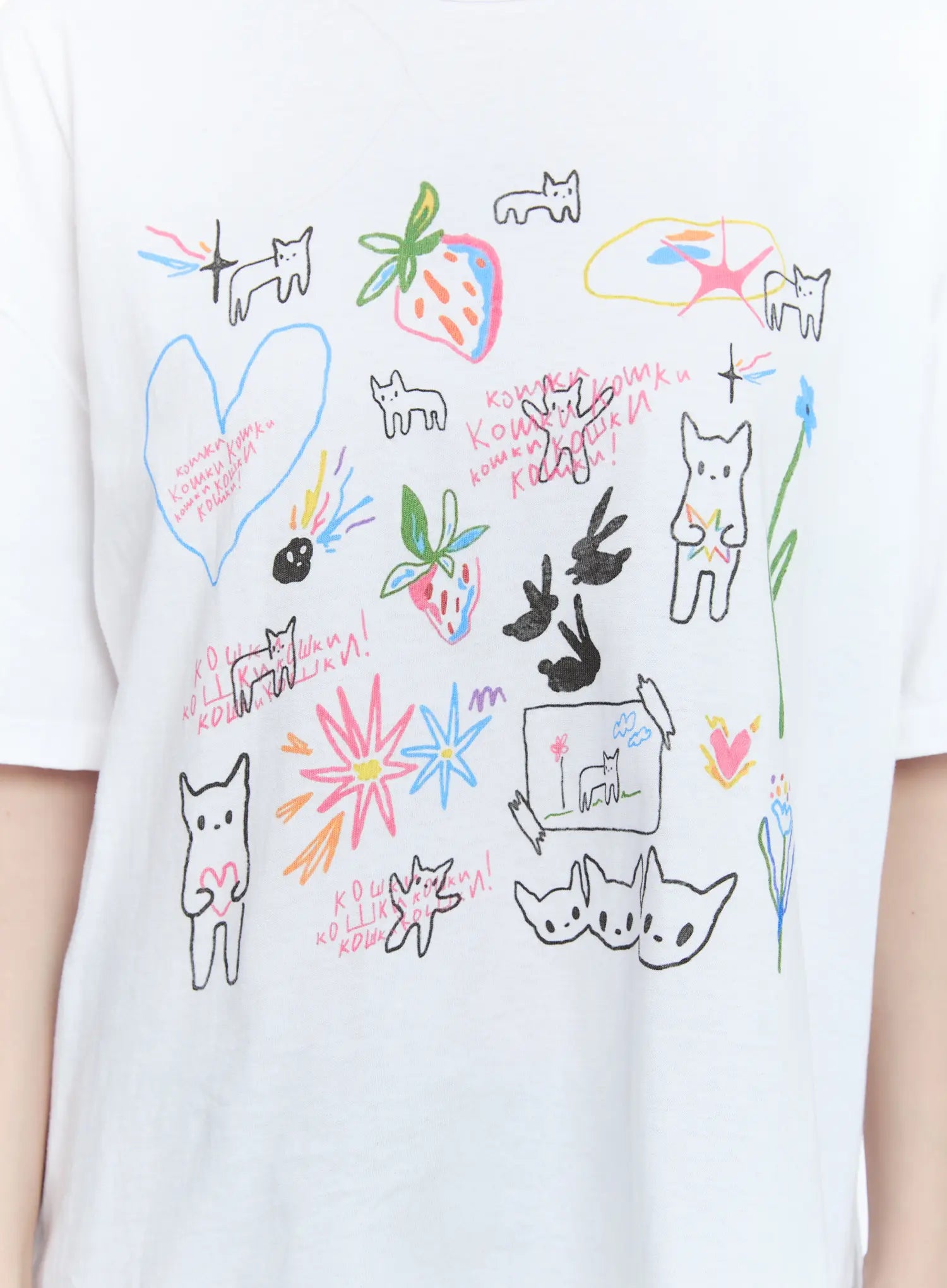 Kitty Doodle Graphic Tee CG511