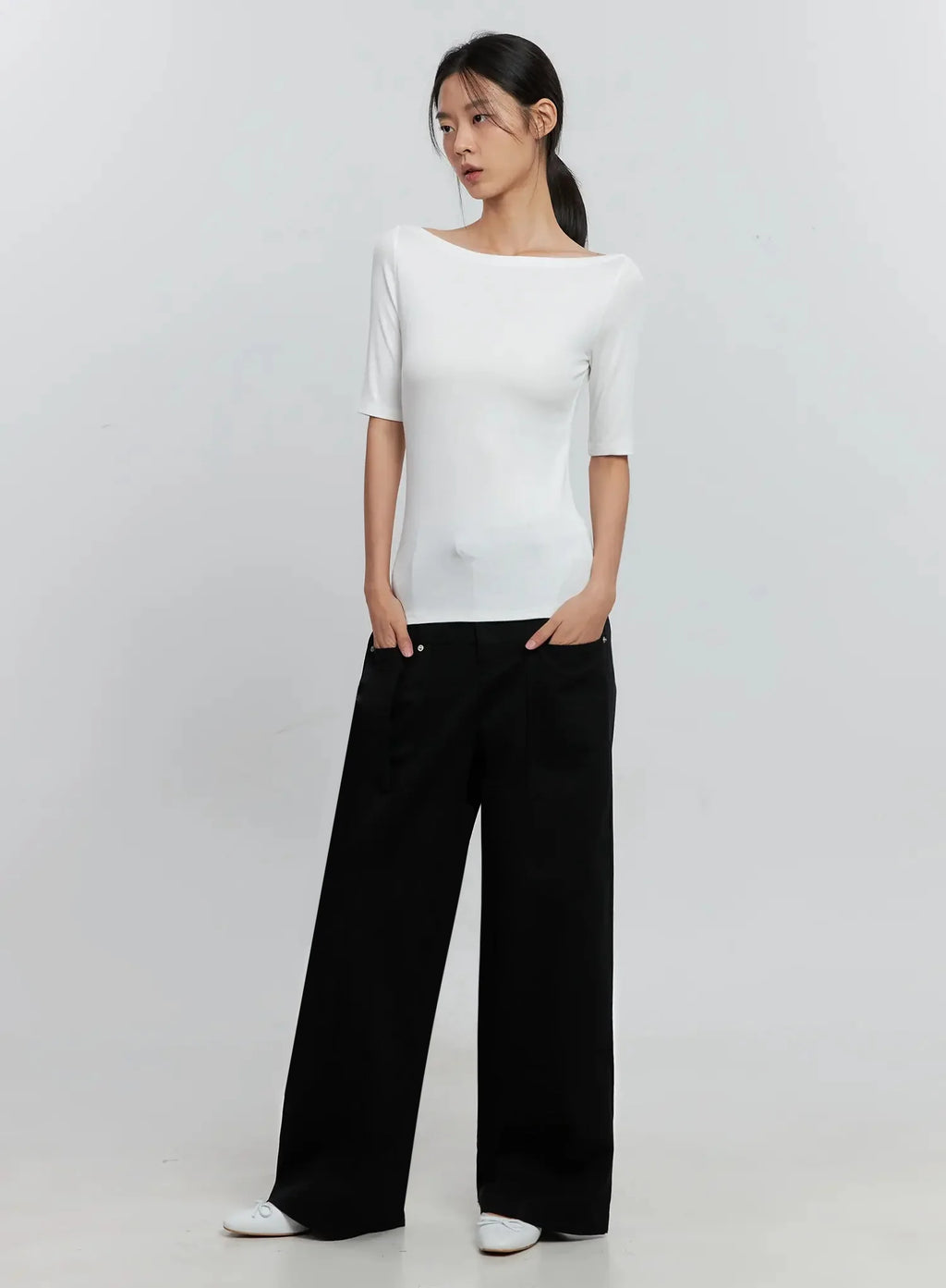 Classic Boat Neck Top IS516