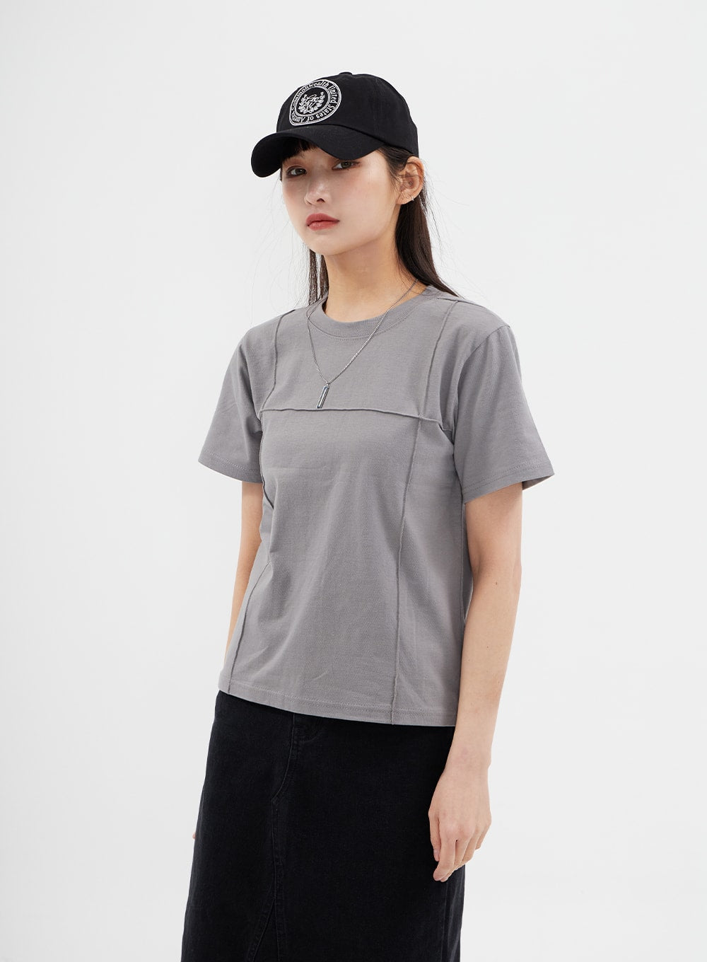 Short Sleeve T Shirt with Trim Detail CM3