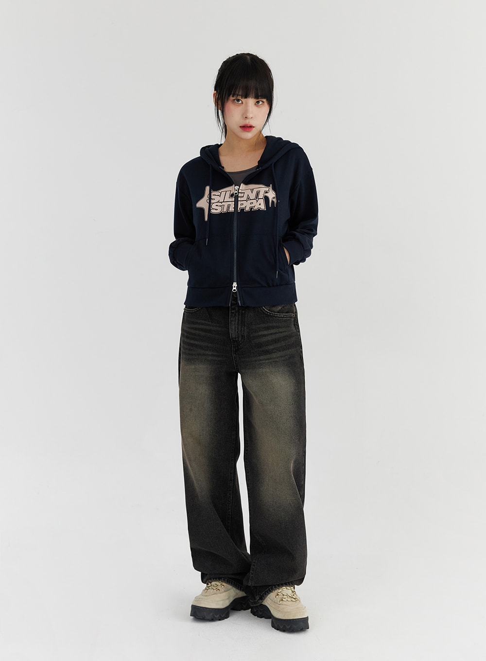 Graphic Print Hoodie Sweatshirt CS327