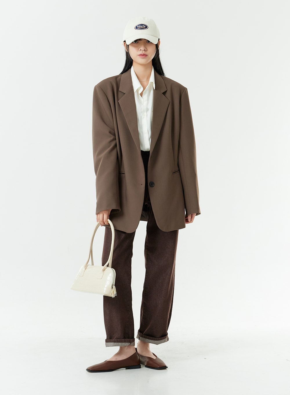 Oversized Fit Basic Blazer OG24