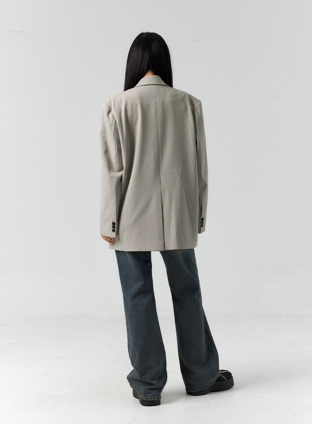 Vintage Wash Bootcut Jeans CS305