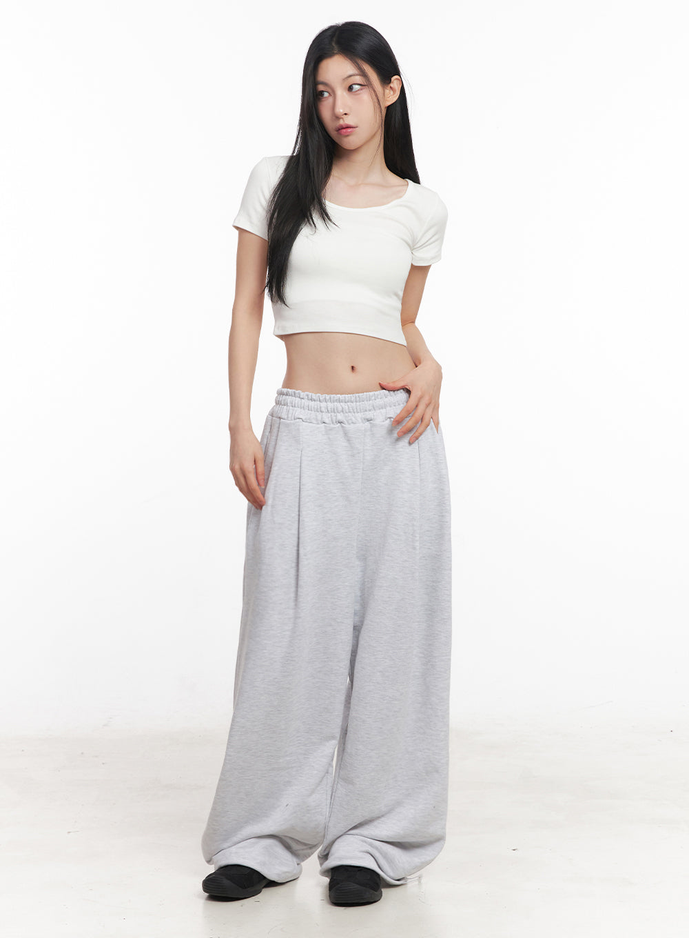 Basic Lounge Crop Tee IY516