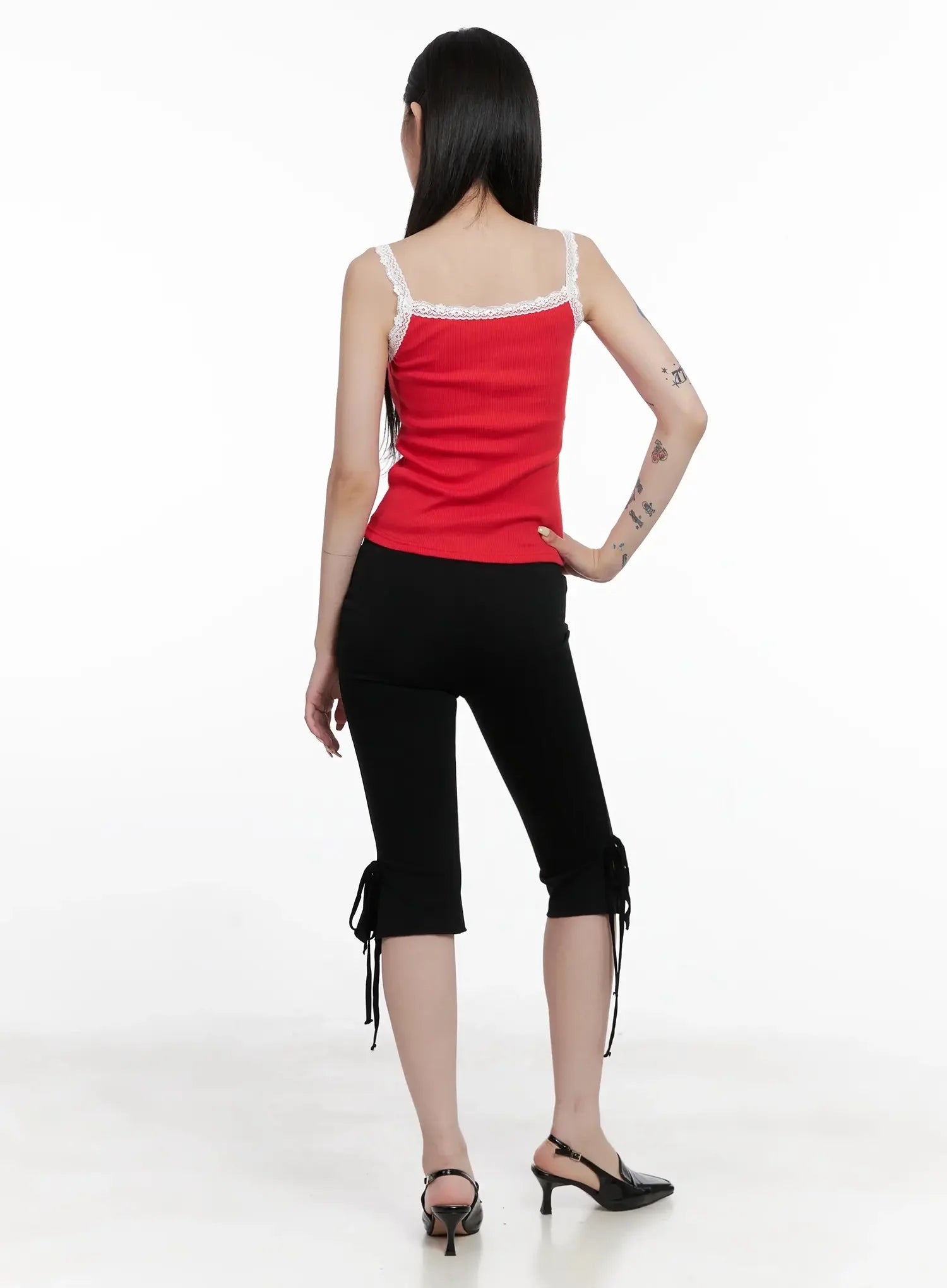 Lace Trim Tank Top IS508