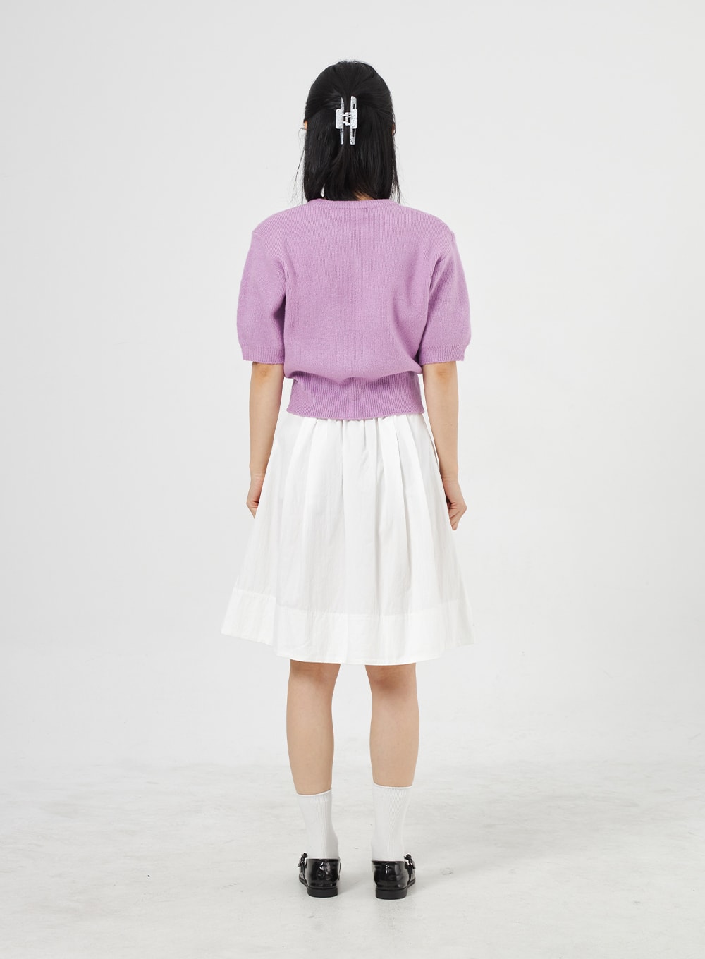 Half Sleeve V-Neck Sweater OA305