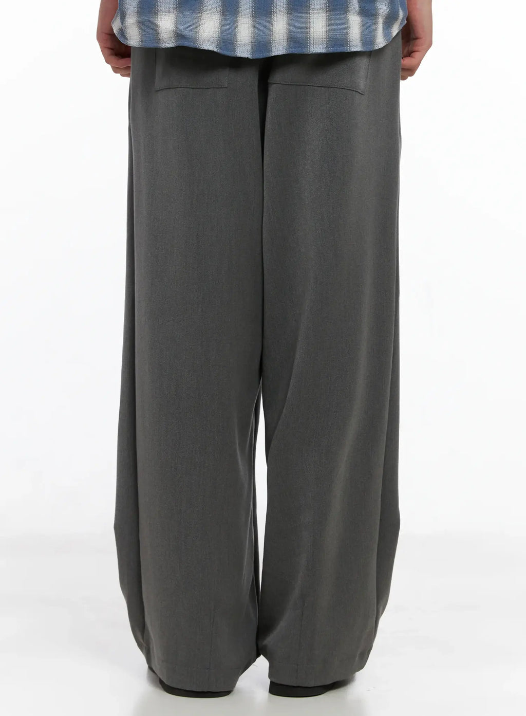 Men's Pintuck Wide-Leg Trousers IS502