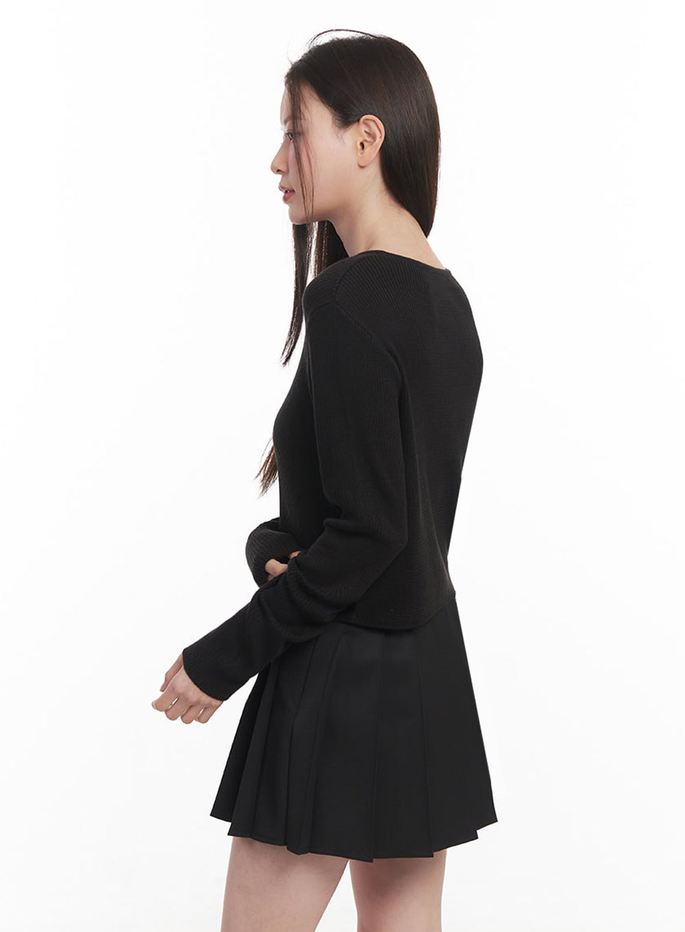 Knit Buttoned Cardigan IY513