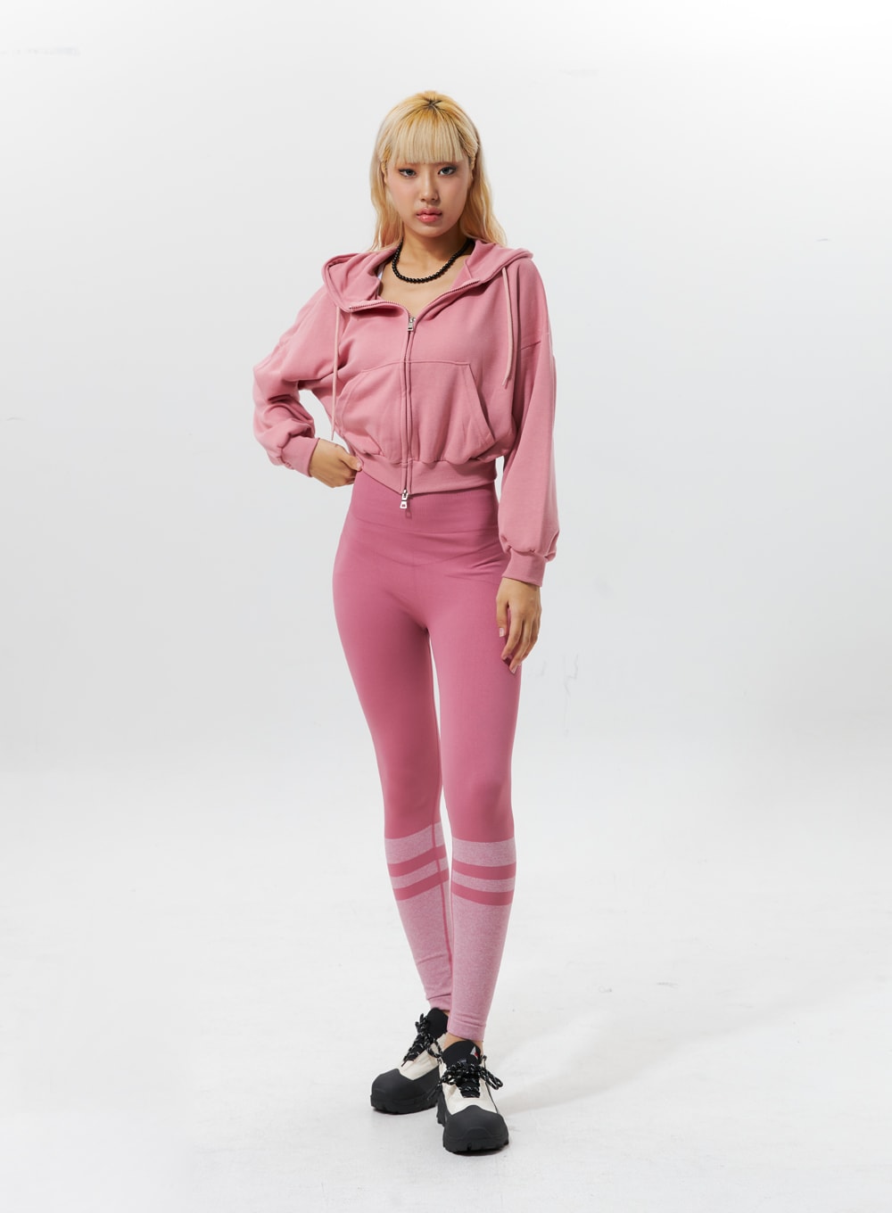 Zip-Up Cropped Hoodie IG320