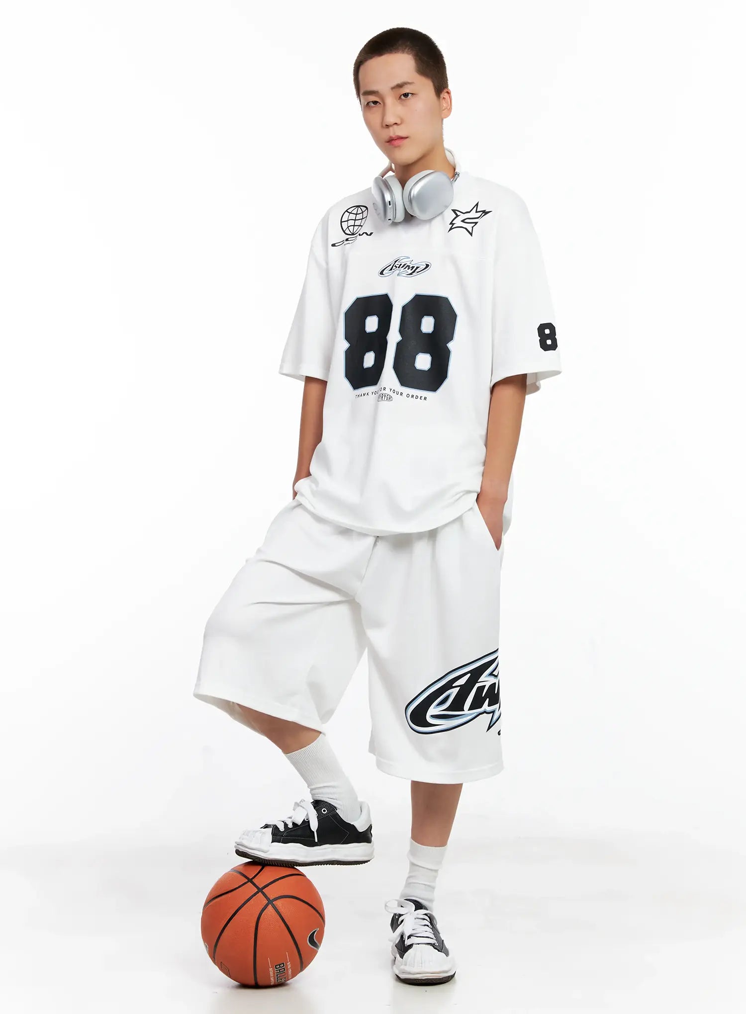 Men's Graphic Logo Athletic Shorts IG508