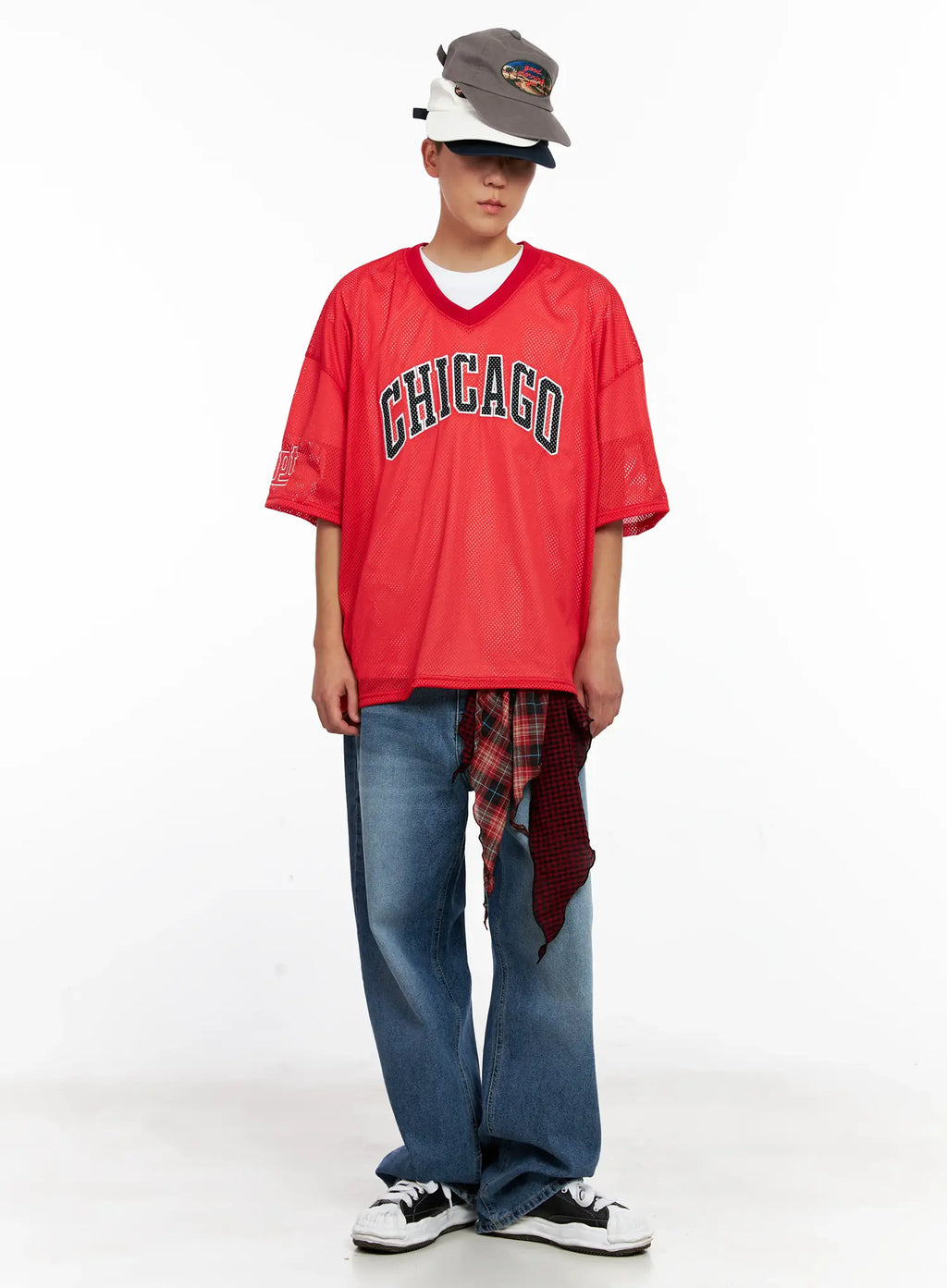 Men's Chicago Mesh V-Neck Jersey Tee IG511