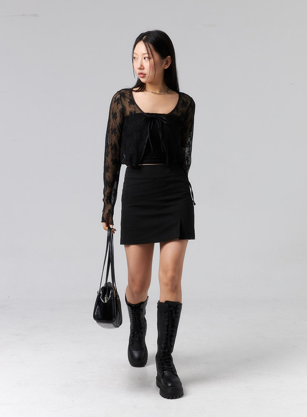 Waist Strap Mini Skirt CL319