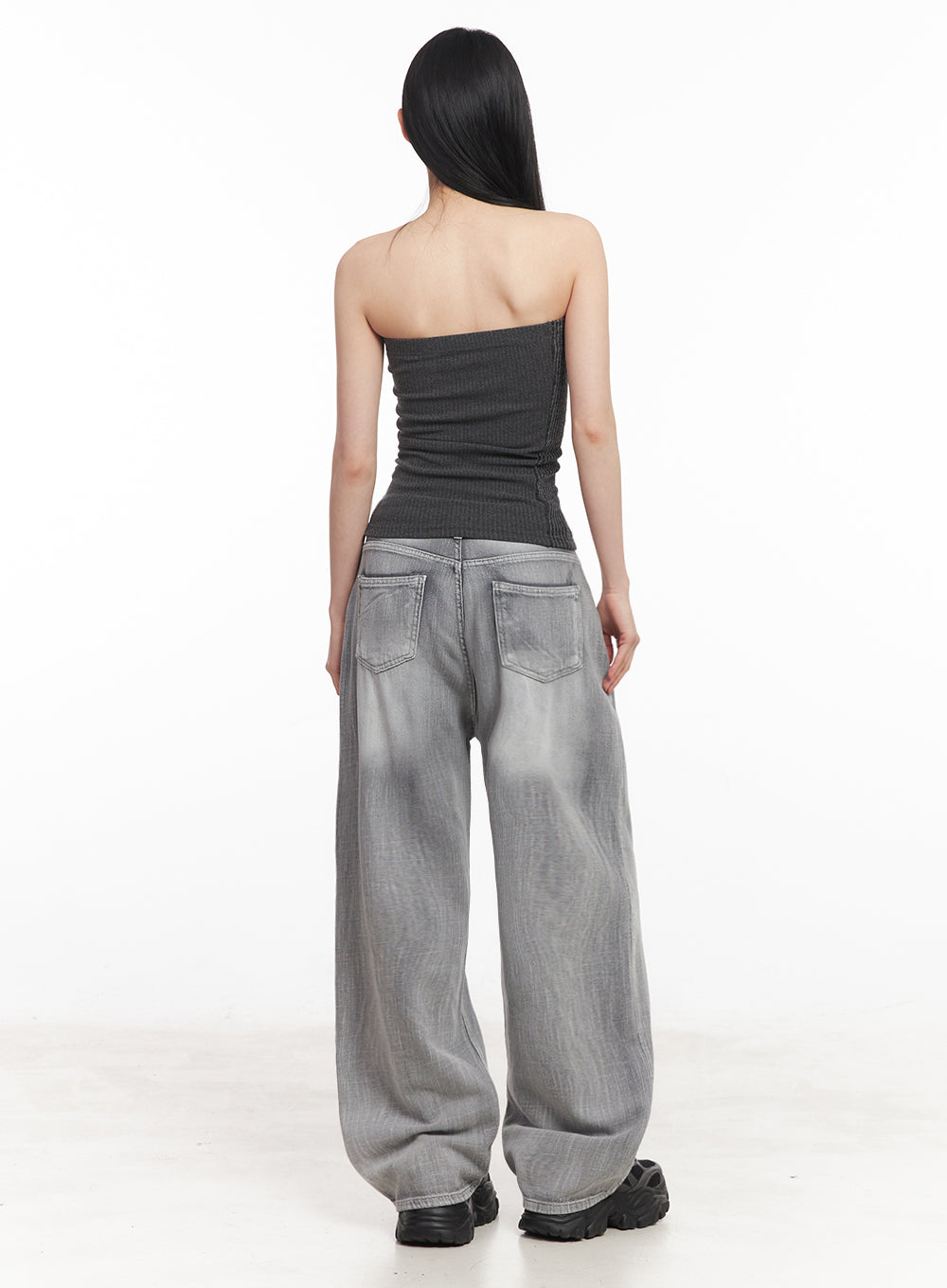 Zip-Up Tube Top IY516