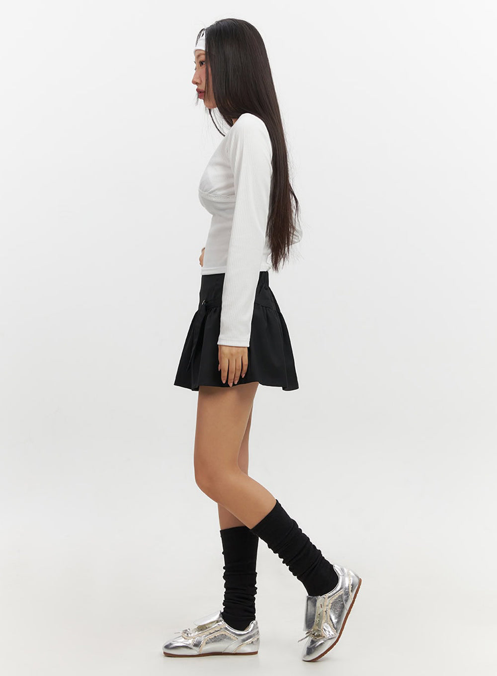 Lace V-Neck Crop Top IF510