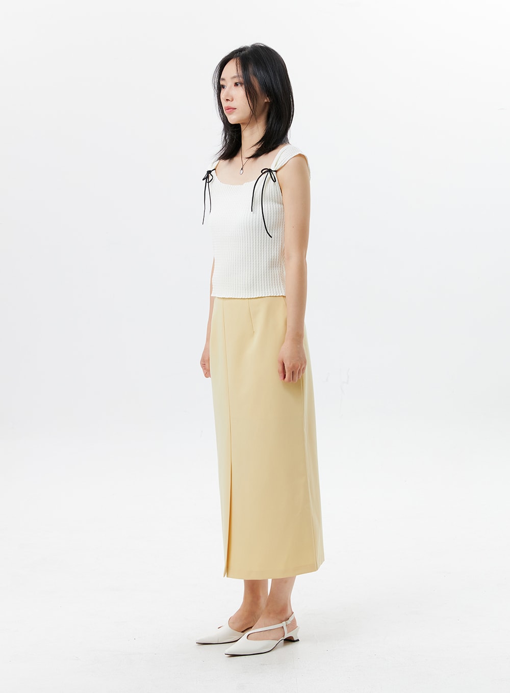 Ribbon Sleeveless Top OL325