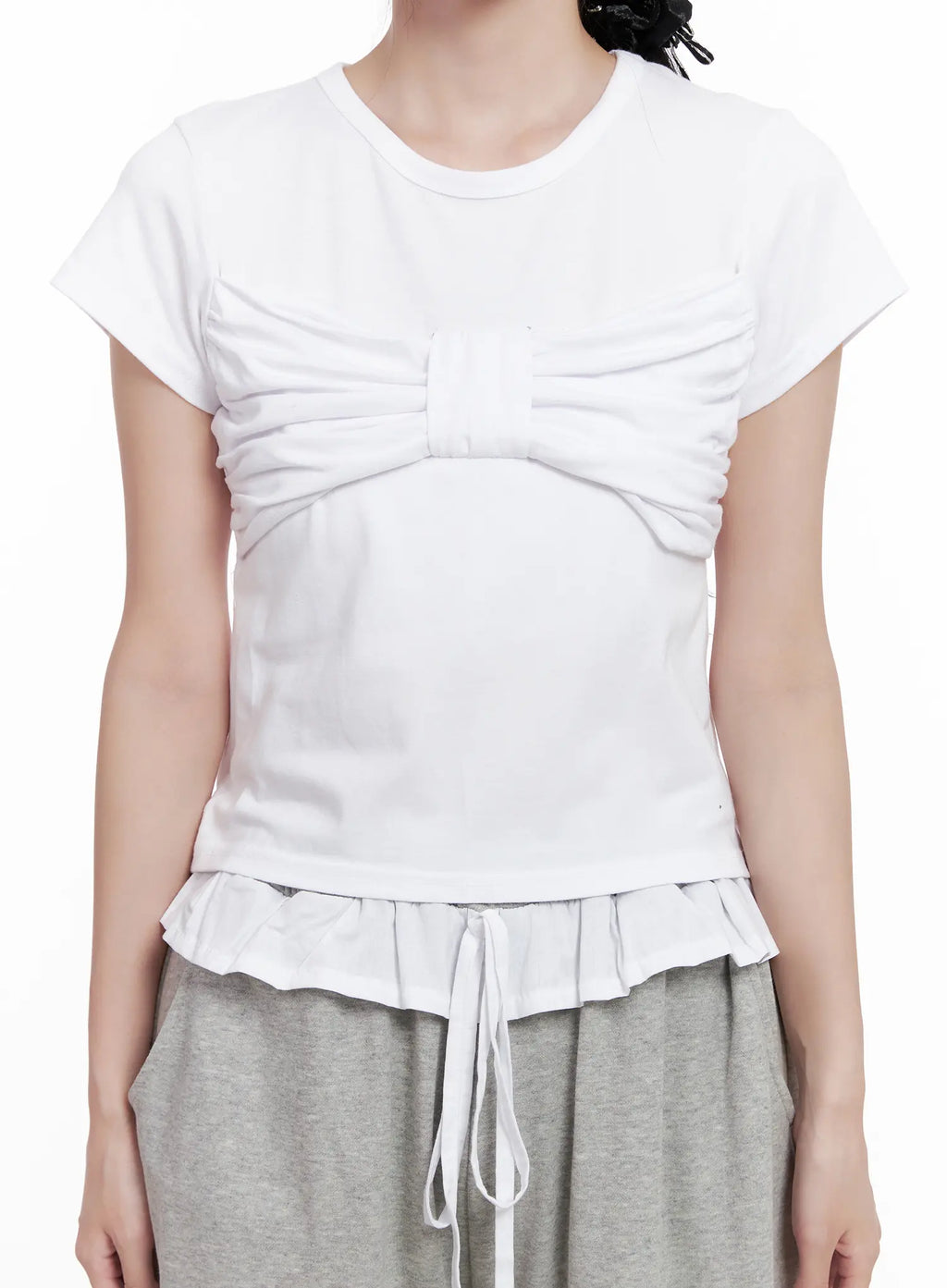 Scrunched Ribbon Top CL516