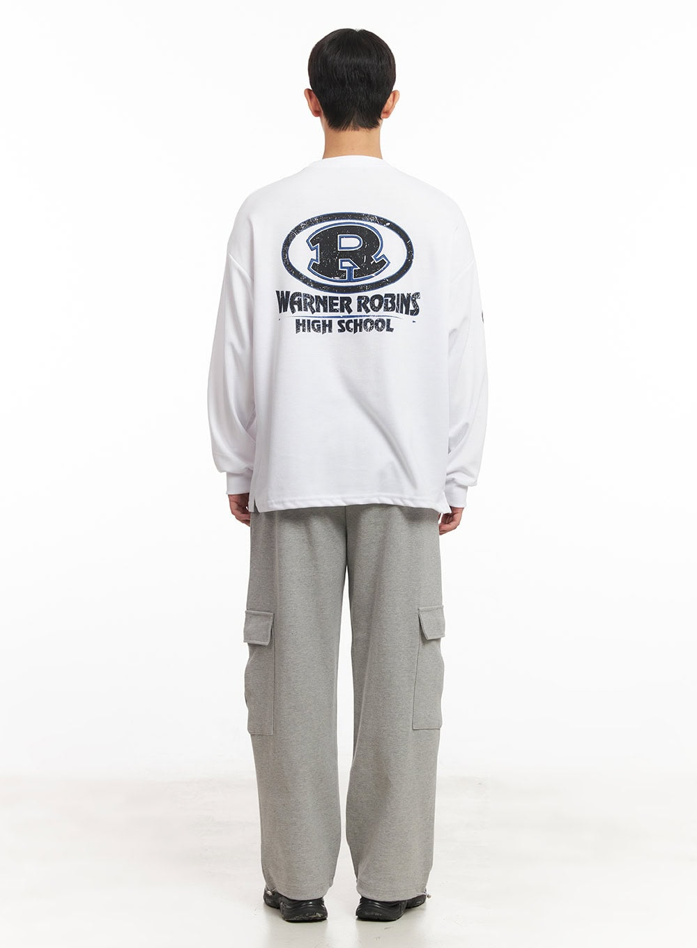 Men's Graphic Oversized Long Sleeve Tee IM517