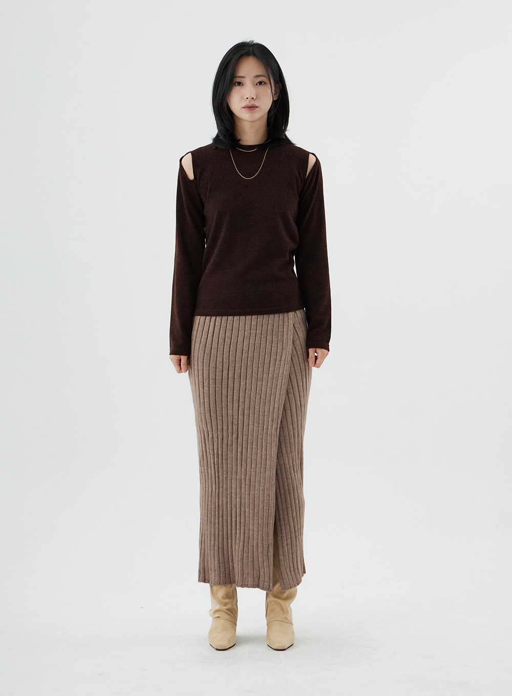 Off-Shoulder Long Sleeve T-Shirt ON02