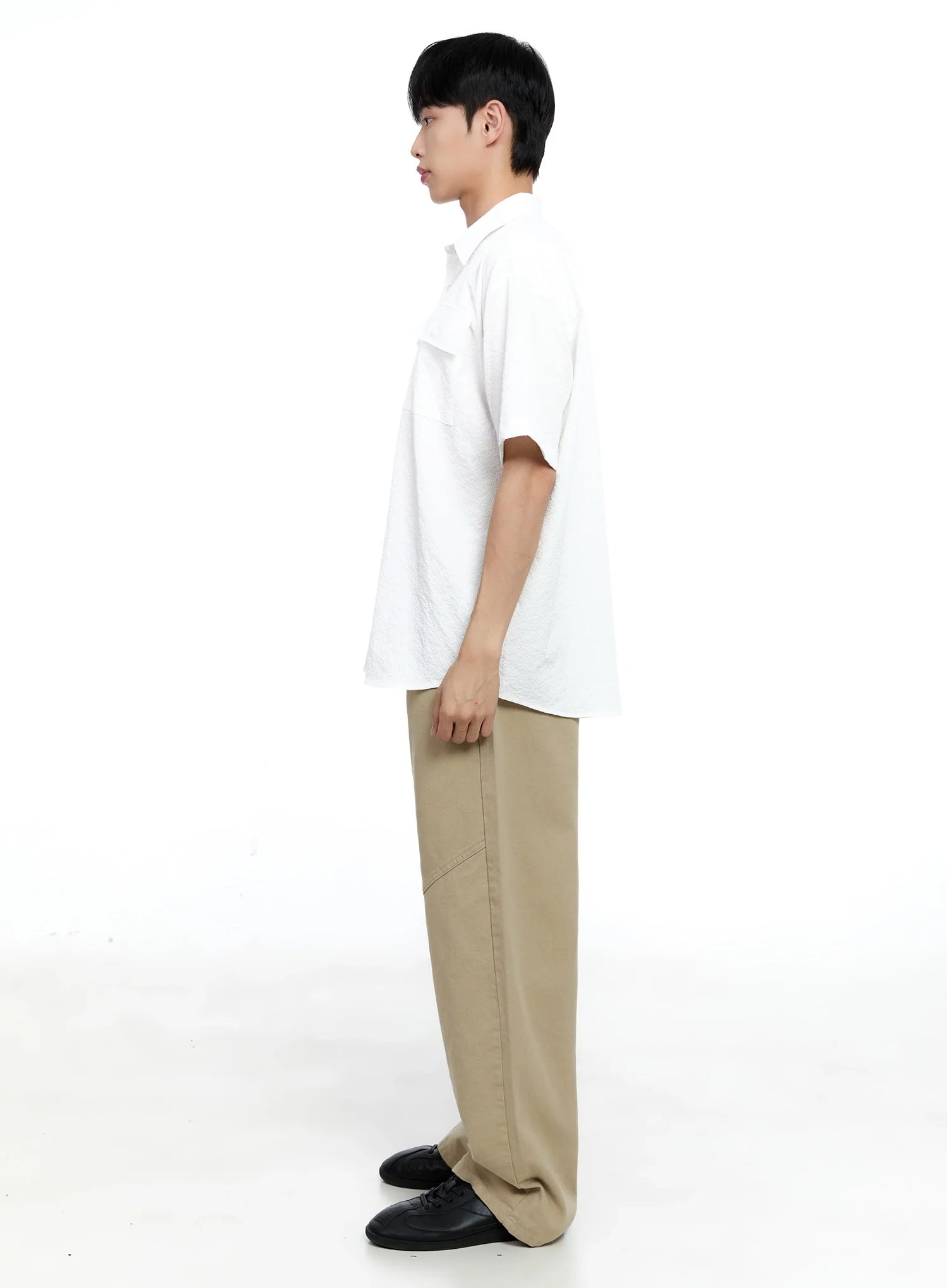Men's Wide-Leg Cotton Pants IG520