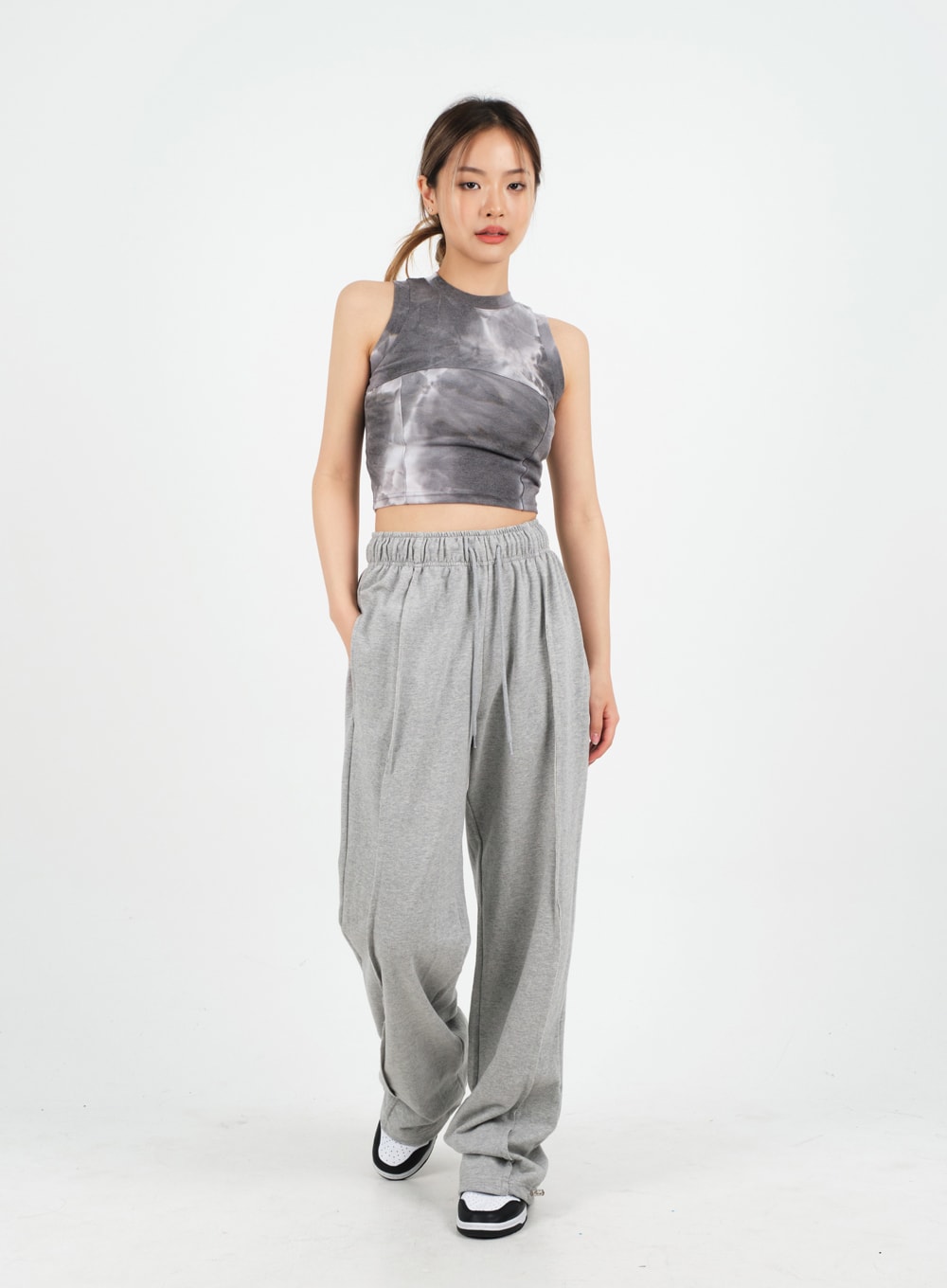 Drawstring Hem Sweat Pants CM9