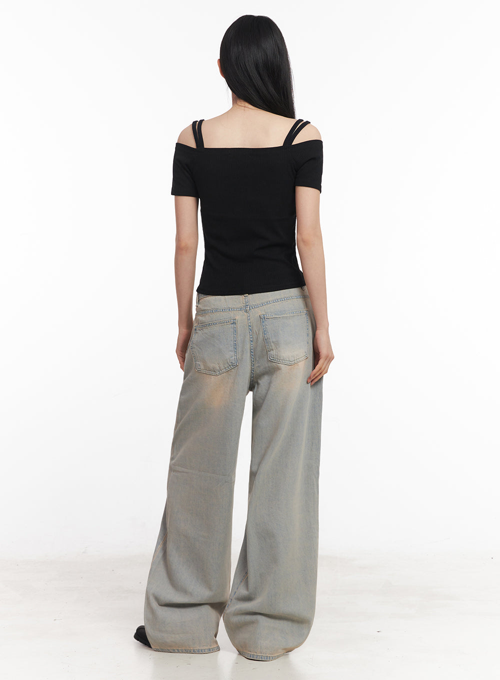 Mielle Washed Wide-Leg Jeans IY516