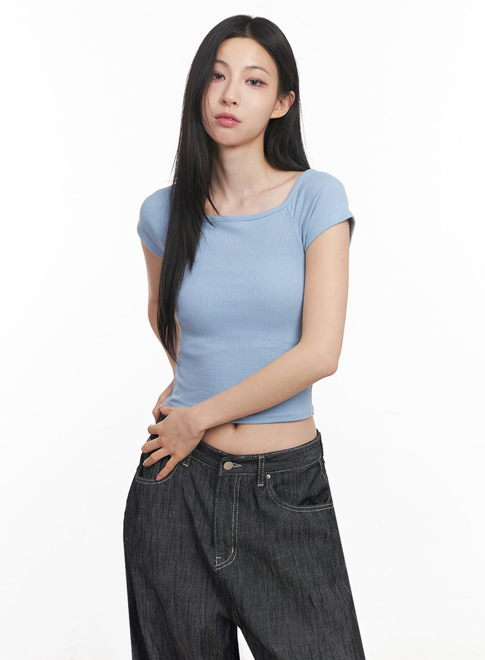 Boatneck Cropped Tee IY516