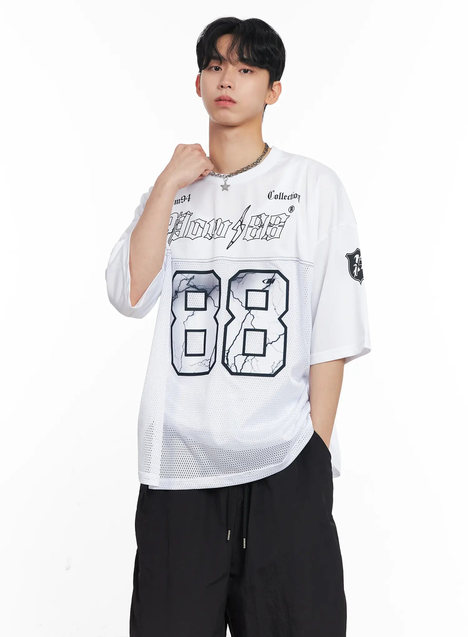 Men's Mesh Graphic Jersey Tee IL501