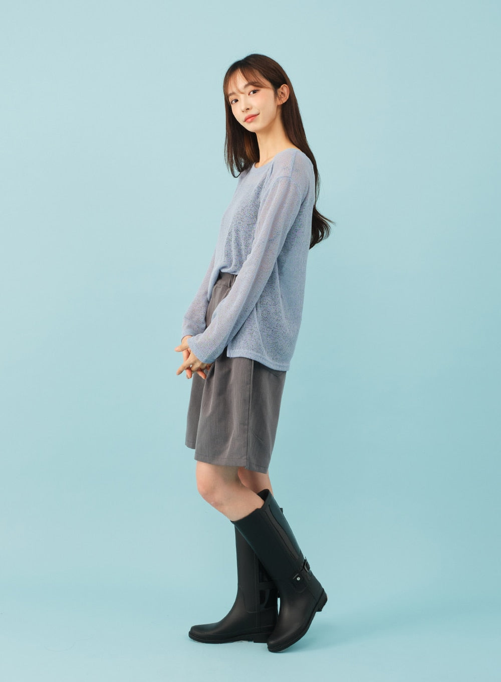 Sheer Cool Asymmetrical Top CJ21