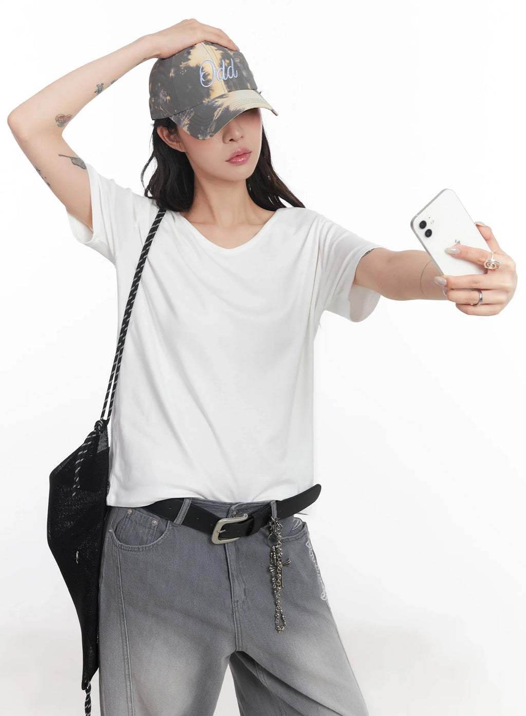 Tie-Dye Embroidered Baseball Cap IC503