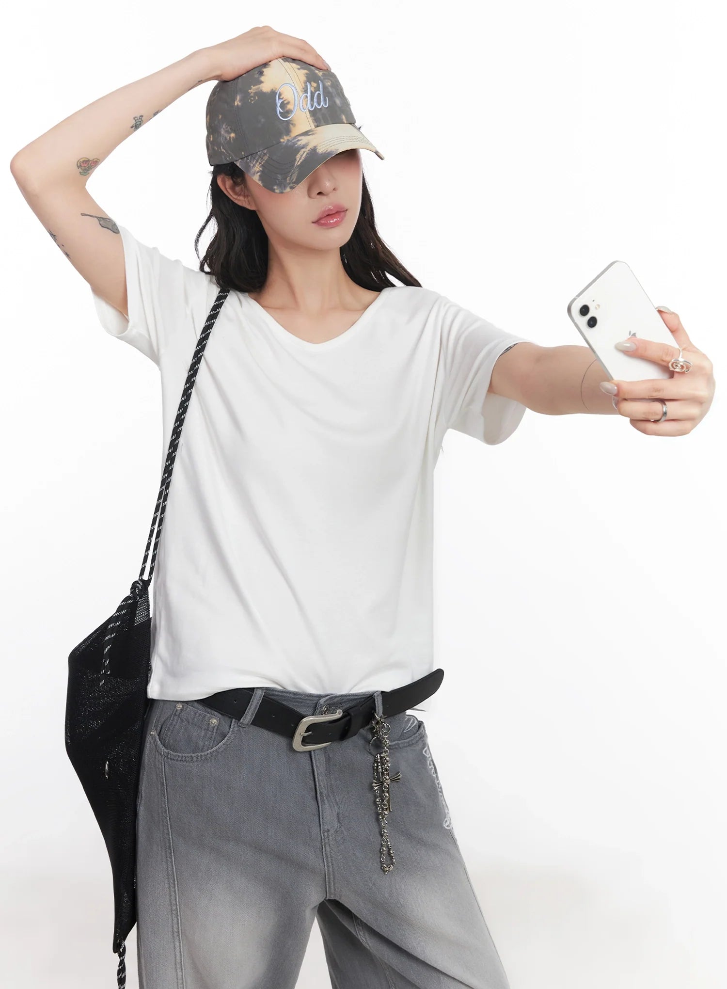 Tie-Dye Embroidered Baseball Cap IC503