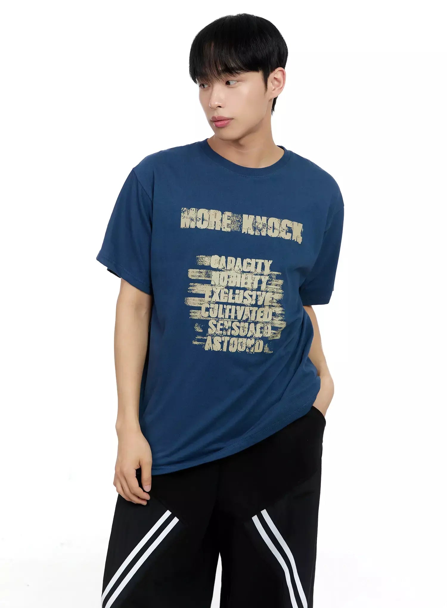 Men's Text Graphic T-shirt IG520