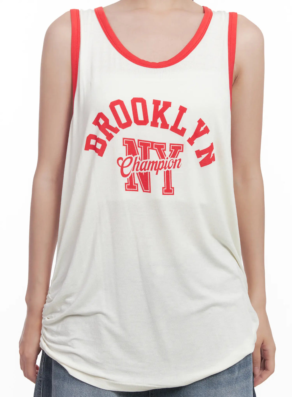 Graphic Two-Tone Tank Top CU516