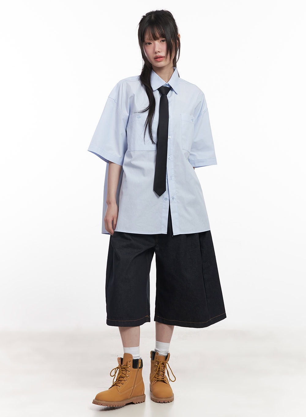 Alli No-Fade Wide-Leg Jorts CY520