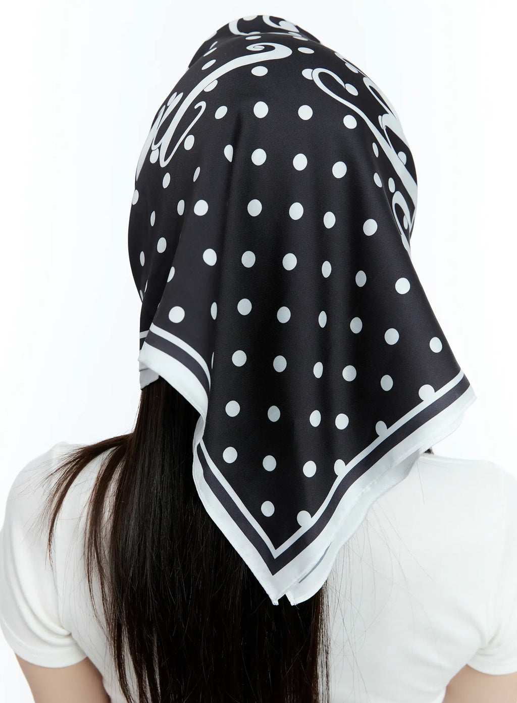 Polka Dot Graphic Scarf CU527