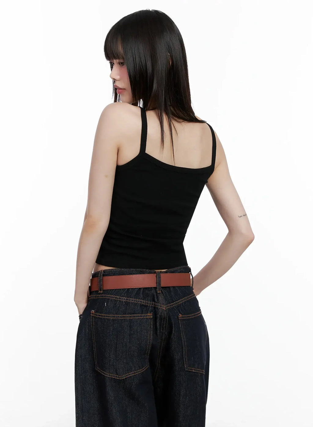 Ribbed Sleeveless Crop Top IL531