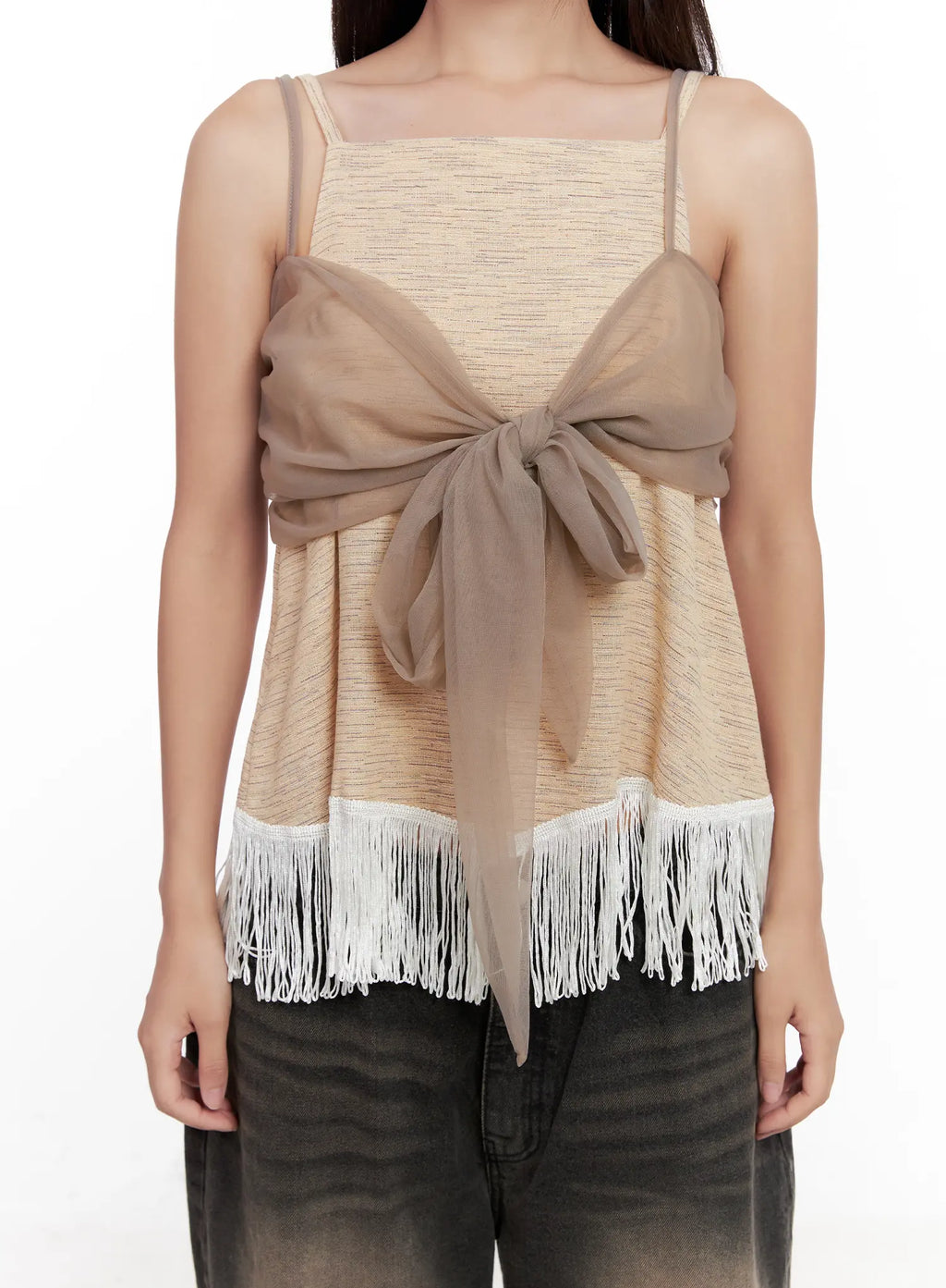 Ribbon Frill Top CL521