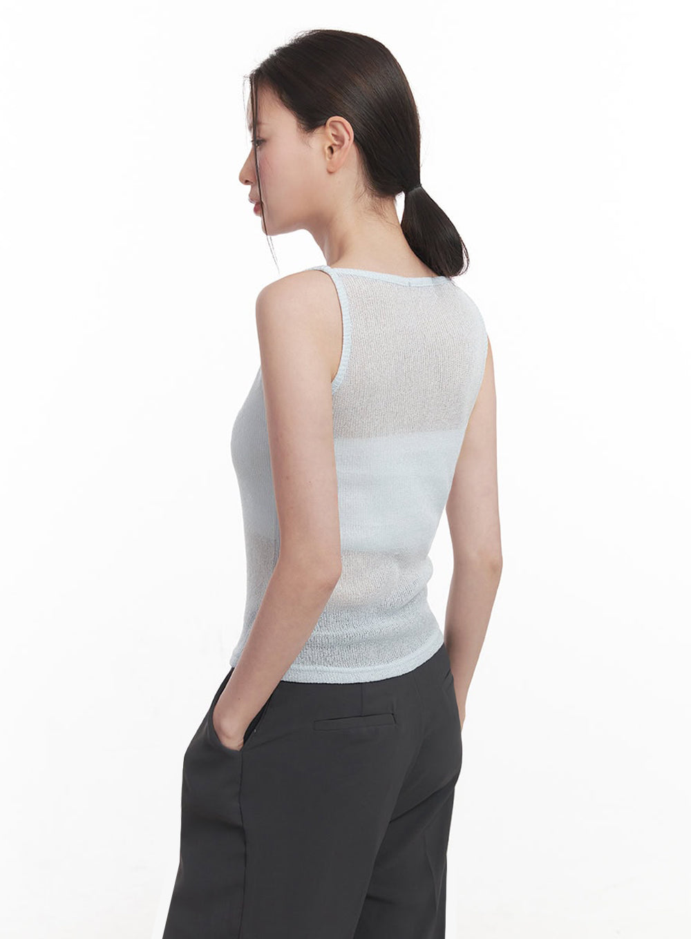 Sheer Knit Tank Top IY509
