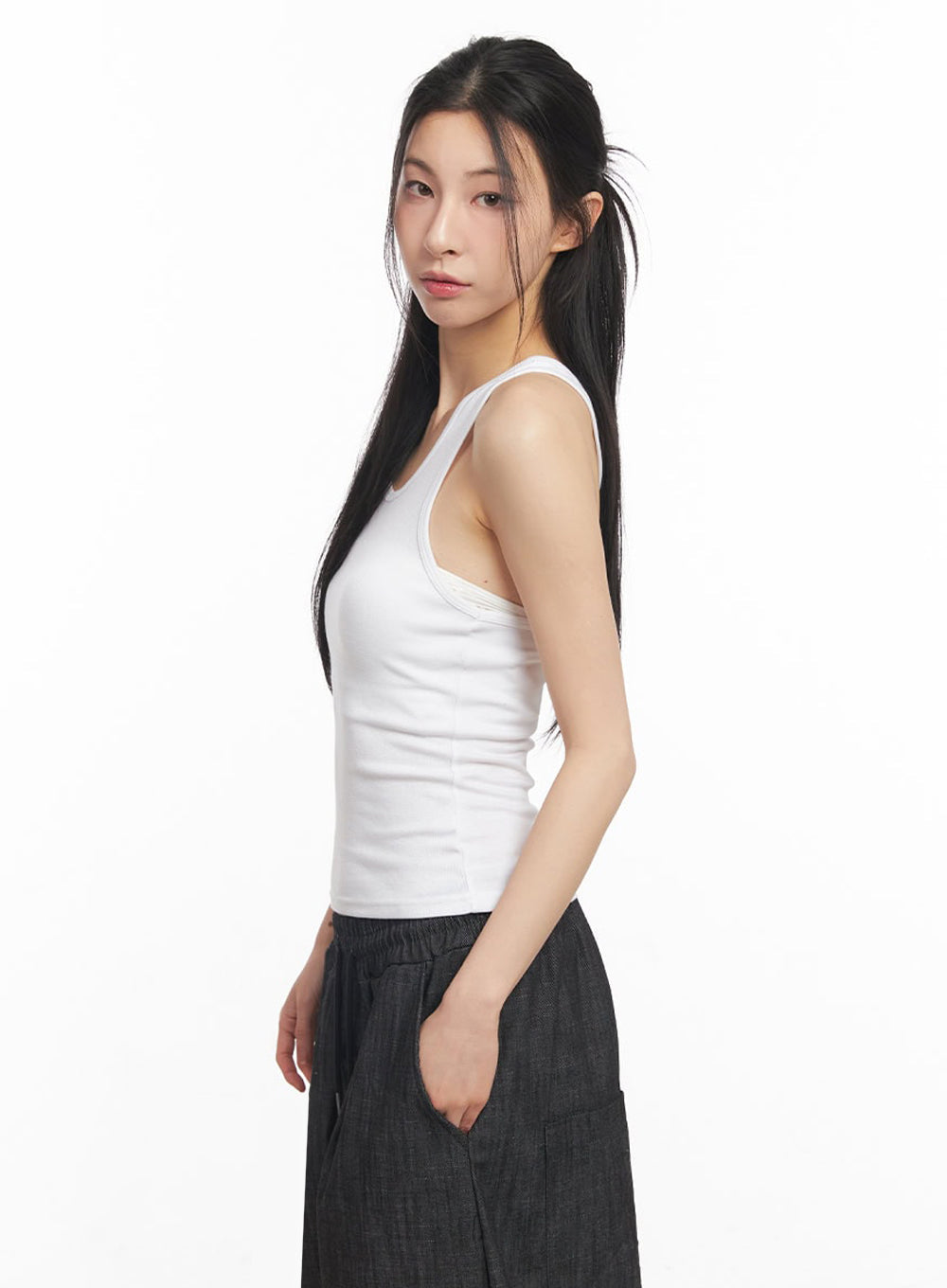 Essential Cross-Back Tank Top IY529