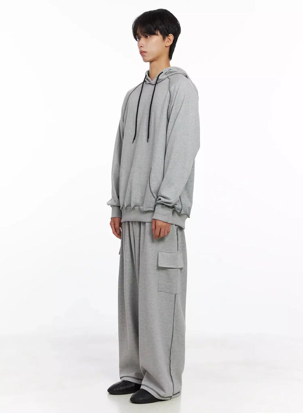 Men's Stitch Oversized Hoodie IO516