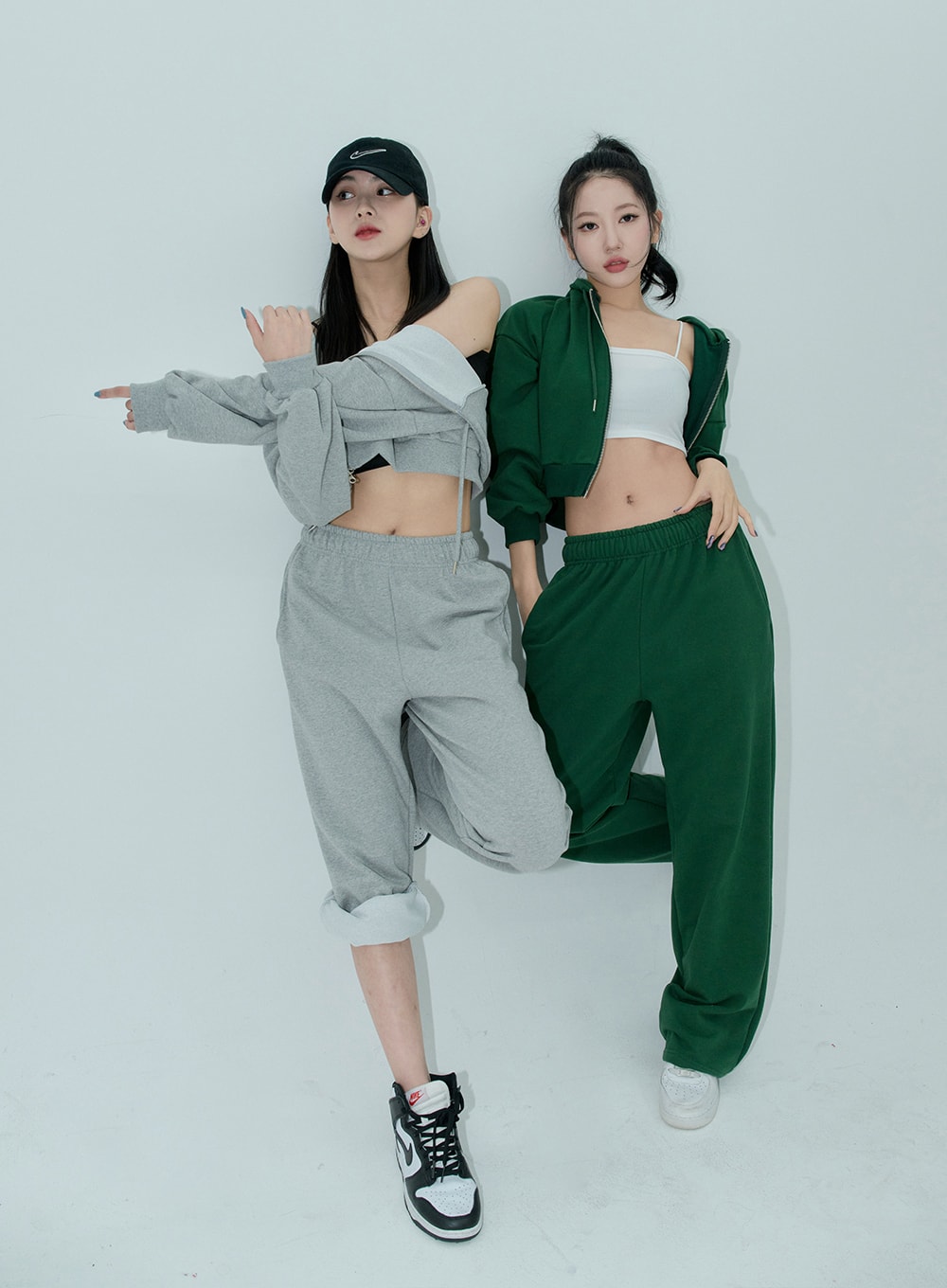 Lewkin Soft Basic Two Way Hoodie Zip Up C1210