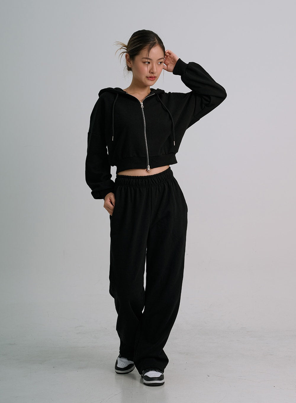 Lewkin Soft Basic Two Way Hoodie Zip Up C1210