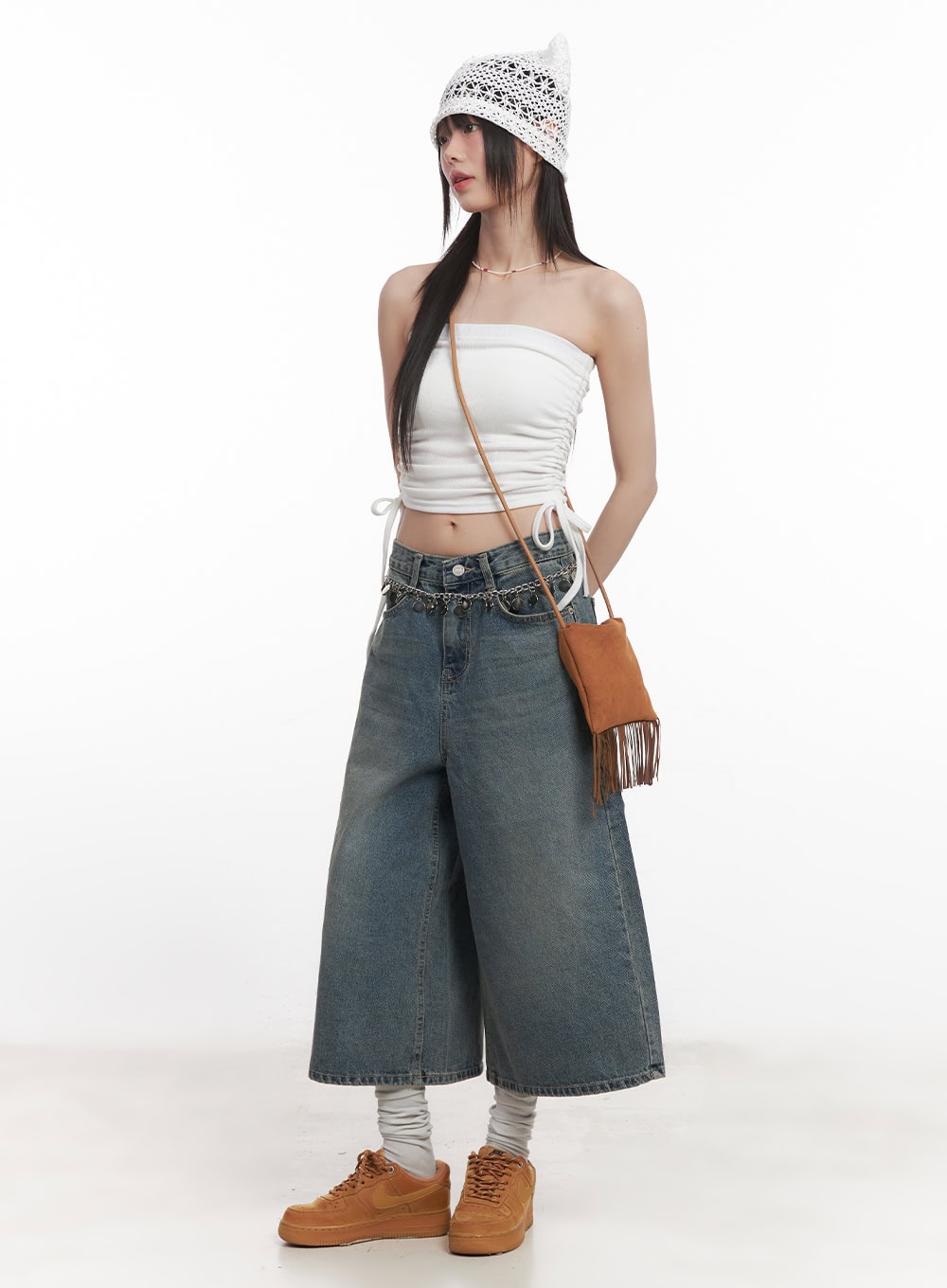 Side Ruched Tube Top CM520