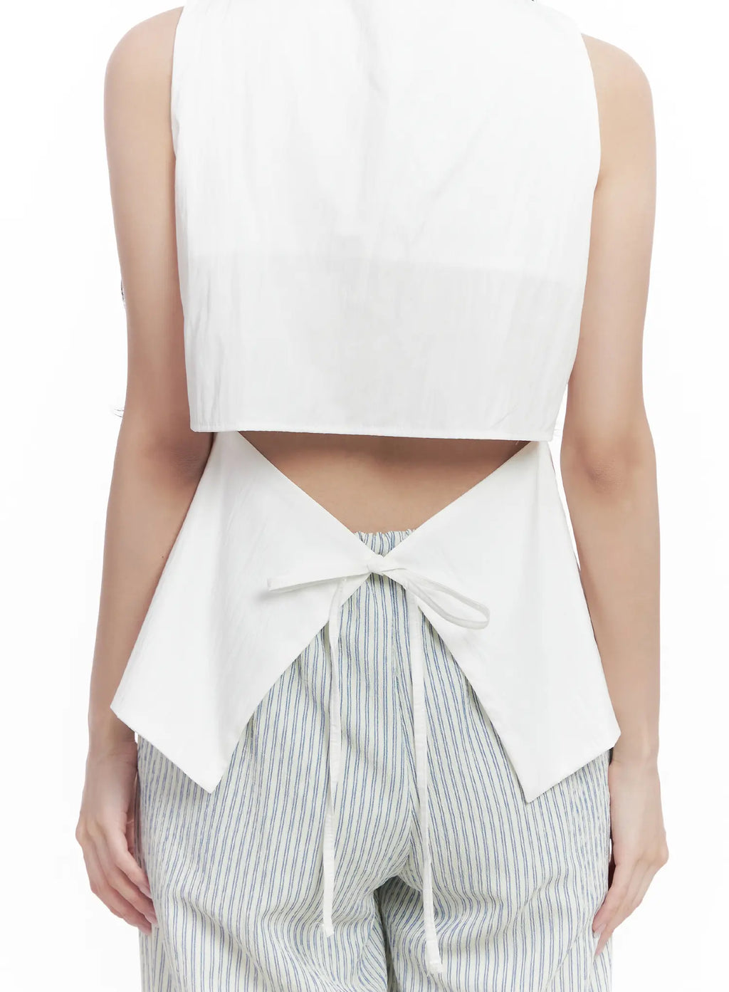 Back-Tie Square-Neck Tank CL516