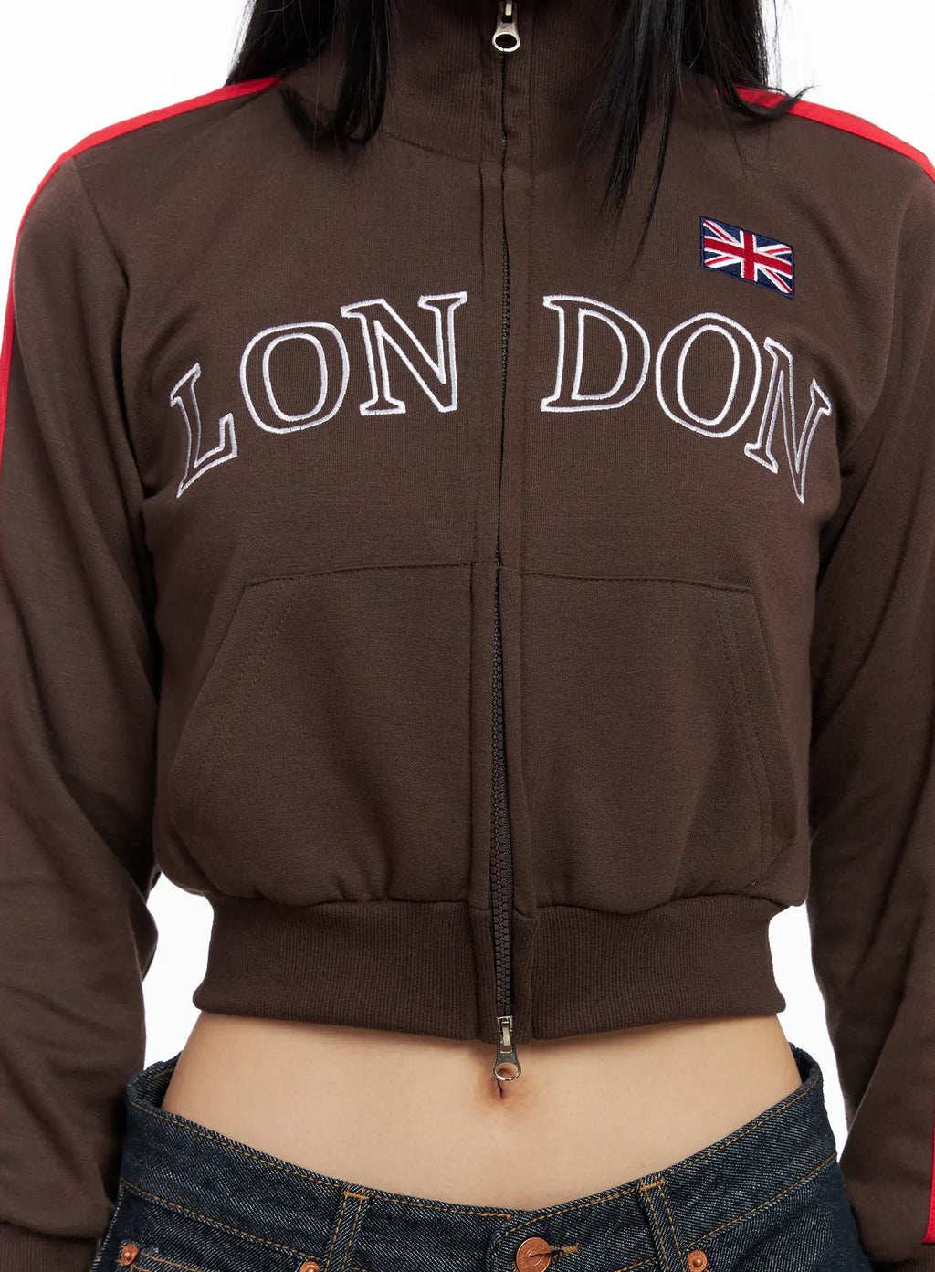 London Sporty Cropped Track Jacket CS511