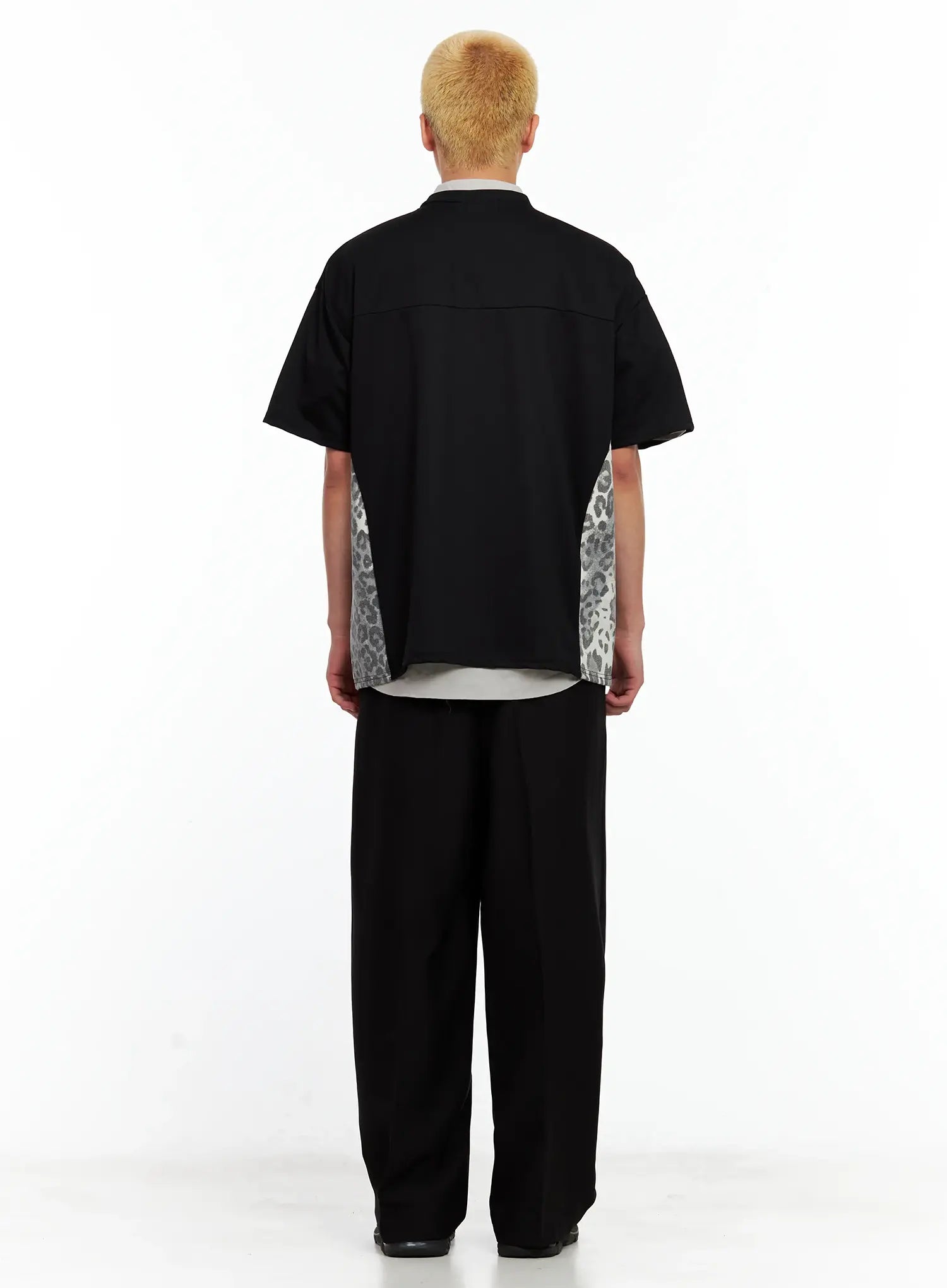 Men's Pleated Wide-Leg Pants IL511