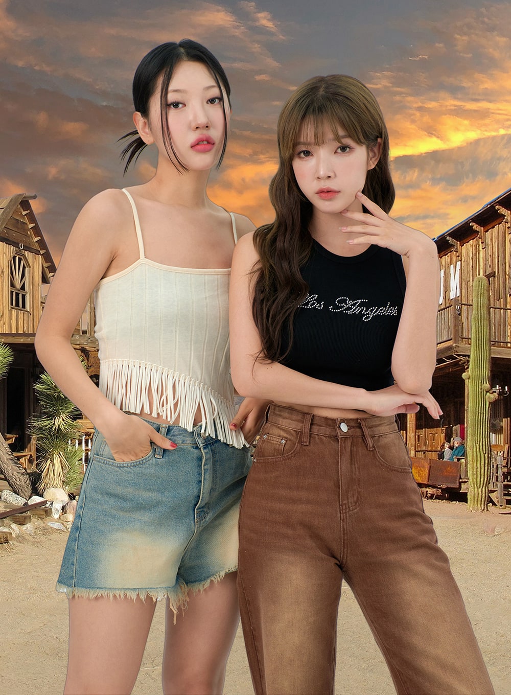 Mid-Rise Denim Shorts BU308