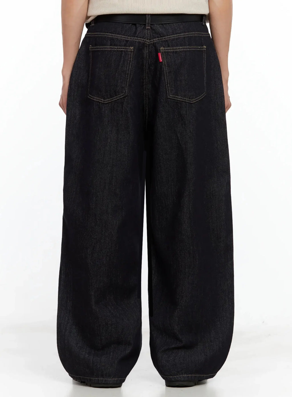 Men's Dark Denim Baggy Jeans IL516