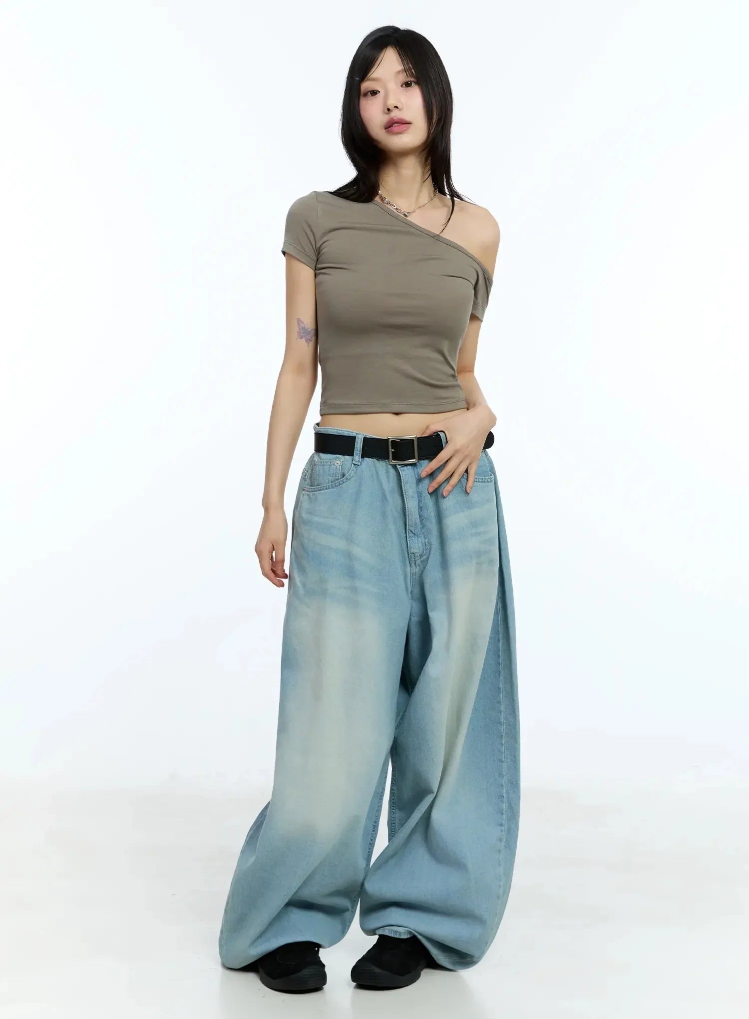 One-Shoulder Crop Top IU524