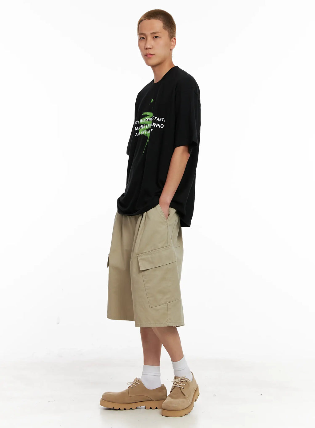Men's Graphic Oversized Tee IL521